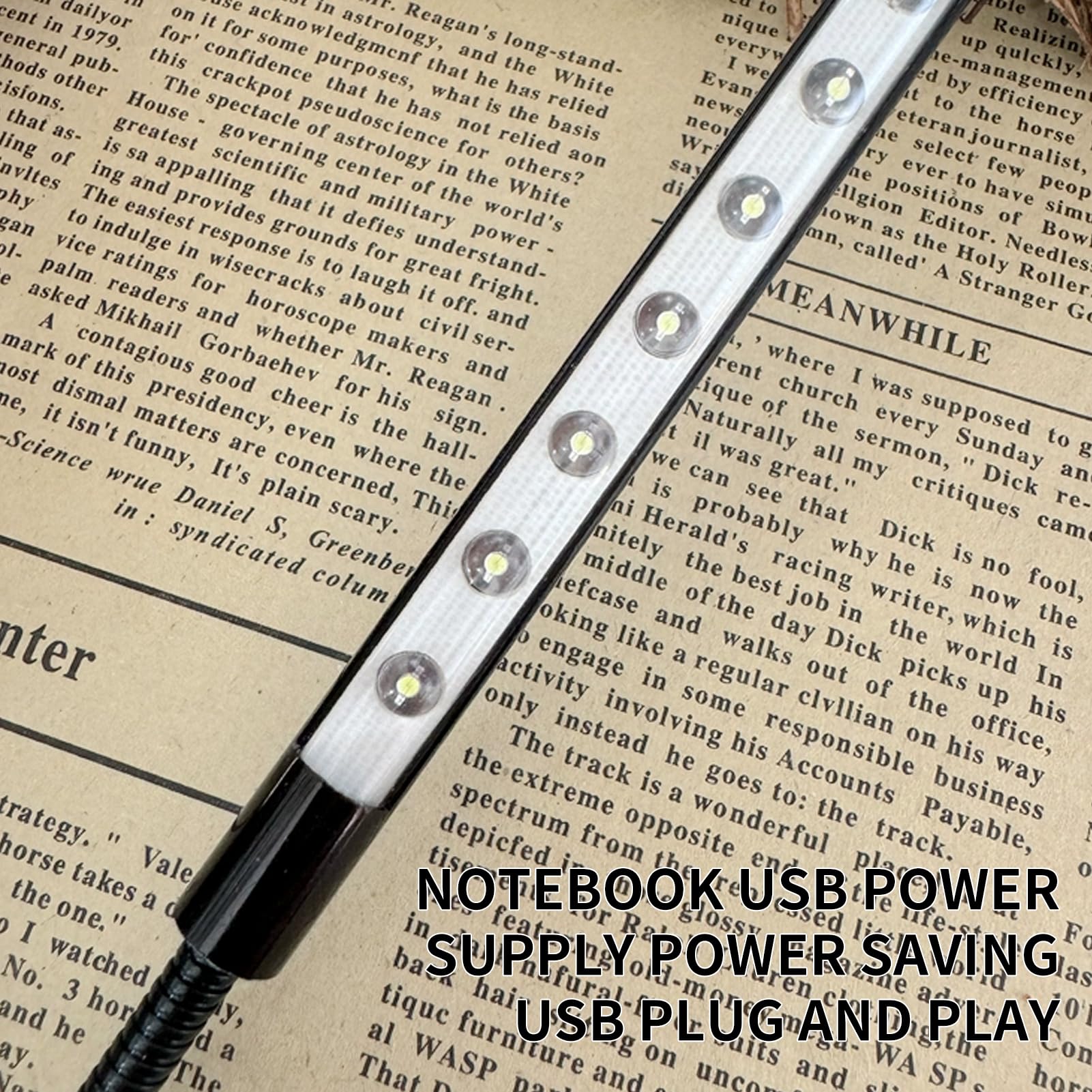 2 Piezas Lámparas De Lectura LED Regulables Con Palo Flexible Y Cuello De Cisne, Computadora Portátil Con Interruptor Recto Y Luz Brillante - Diseño En Negro Y Plata [Clase De Eficiencia Energética F]