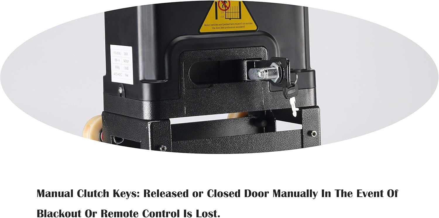 Get Popular Offer GUAILAO Automatic Sliding Gate Opener - Sliding Gate Motor - Driveway Gate Opener Kit with Remote,Safety Sensor for Rolling Gate Up to 1400LBS