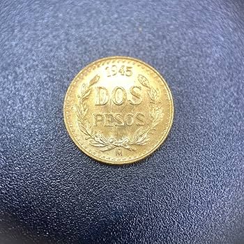 No.２アンティーク メキシコ硬貨 peso Amazon.co.jp: 1945年 メキシコ金貨 2ペソ DOS PESOS アンティーク