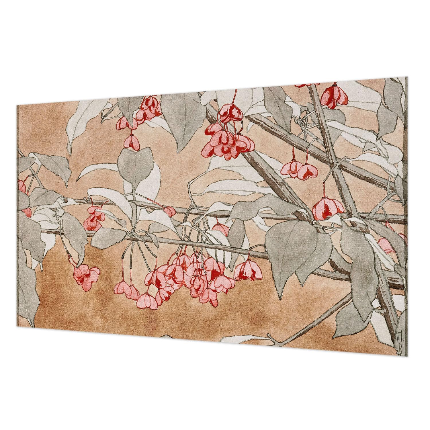 Papier peint intissé floral grand format 416x254 cm décoration murale salon et chambre