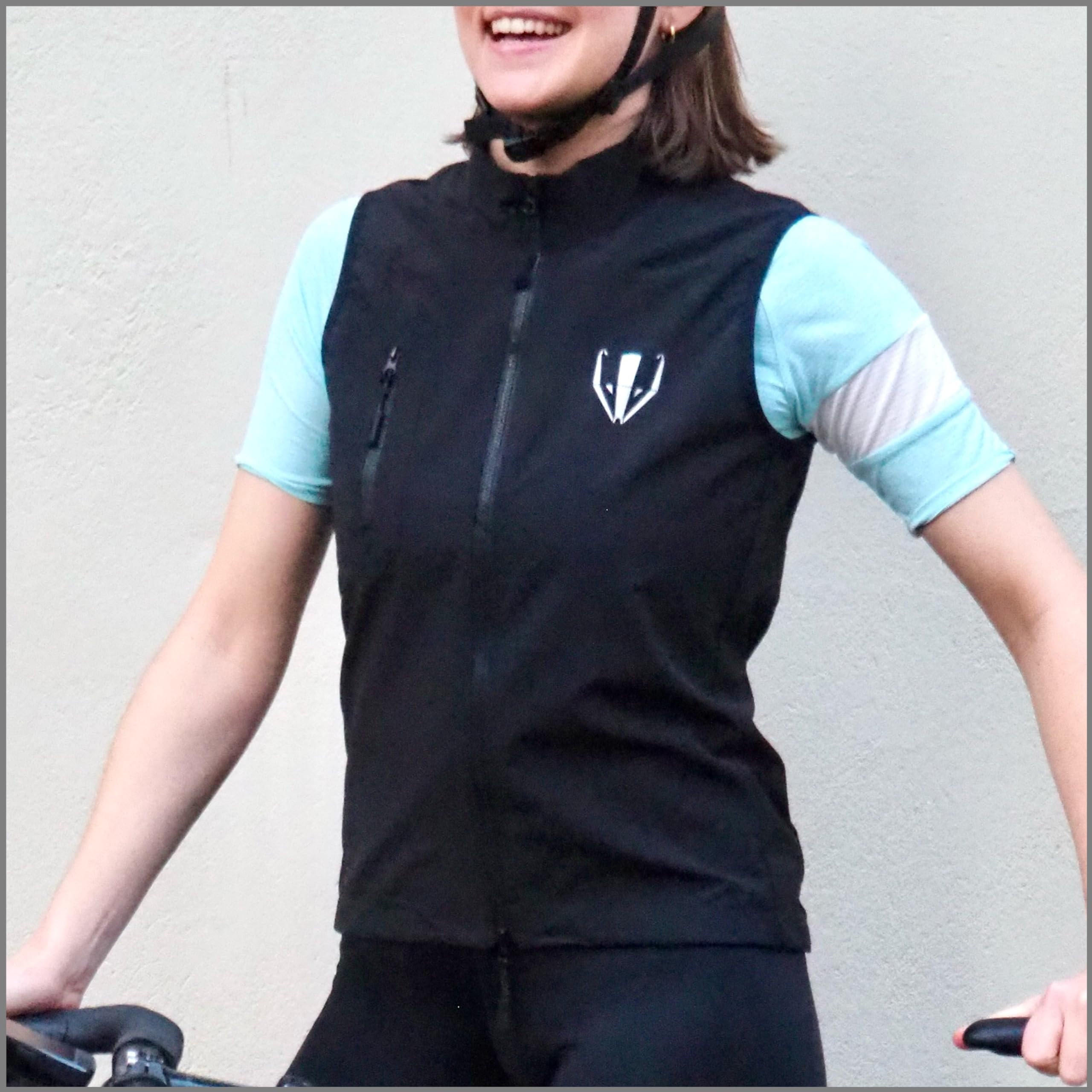 DACHS Radsport Gilet Damen Ultraleichte Atmungsaktive Wasserabweisende Reflektierende Radweste