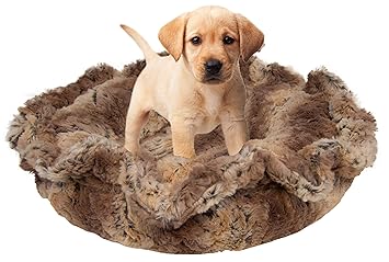 BESSIE AND BARNIE Ultra Plush Simba Luxury Deluxe Dog/Pet Lily Pod Bed