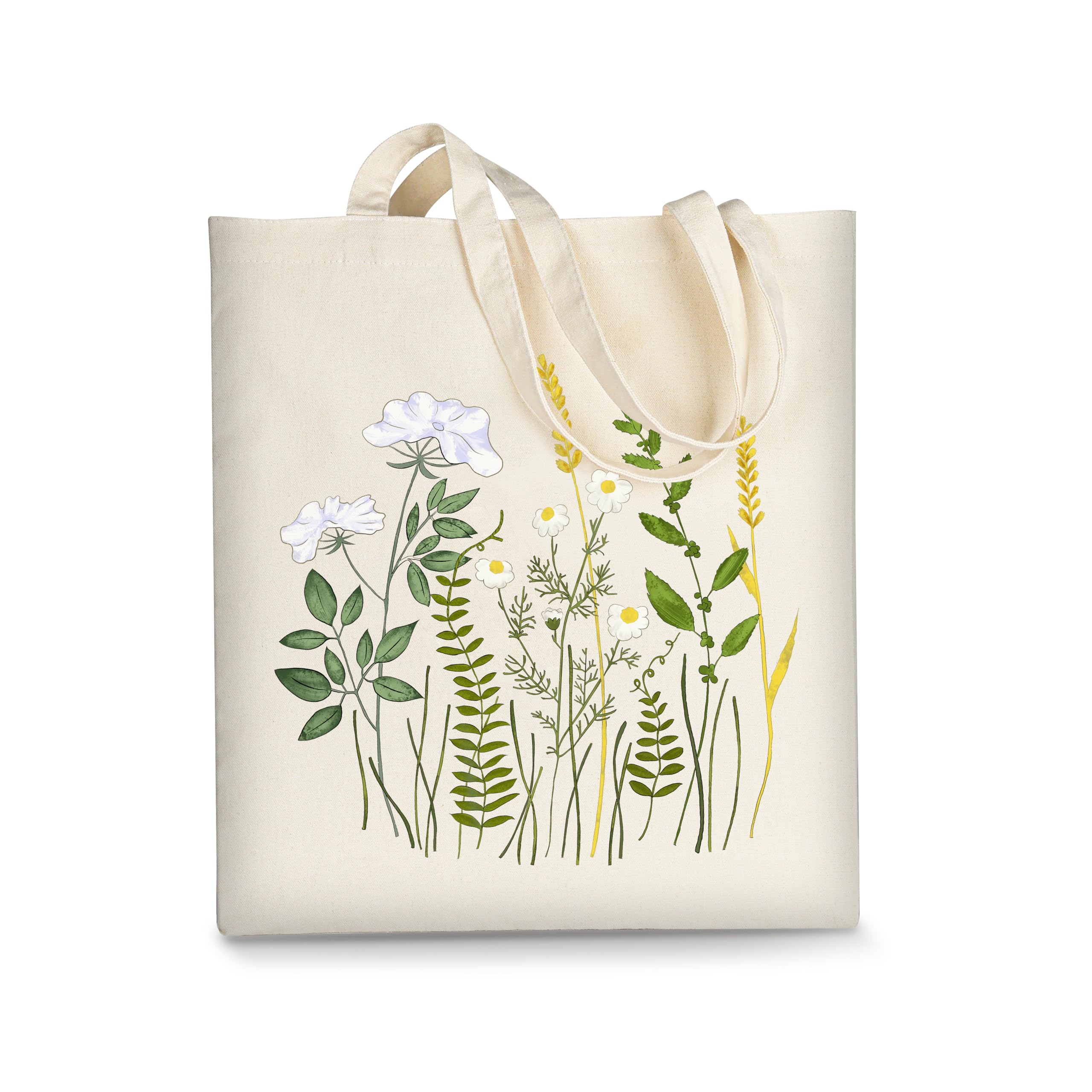 AUSVKAI Canvas Tote Bag for Women, Aesthetic Cute Grocery Grocery Reusable Cotton Gift Bag for Shooping Beach Trendy Gifts | Aesthetic, Cute, Grocery,