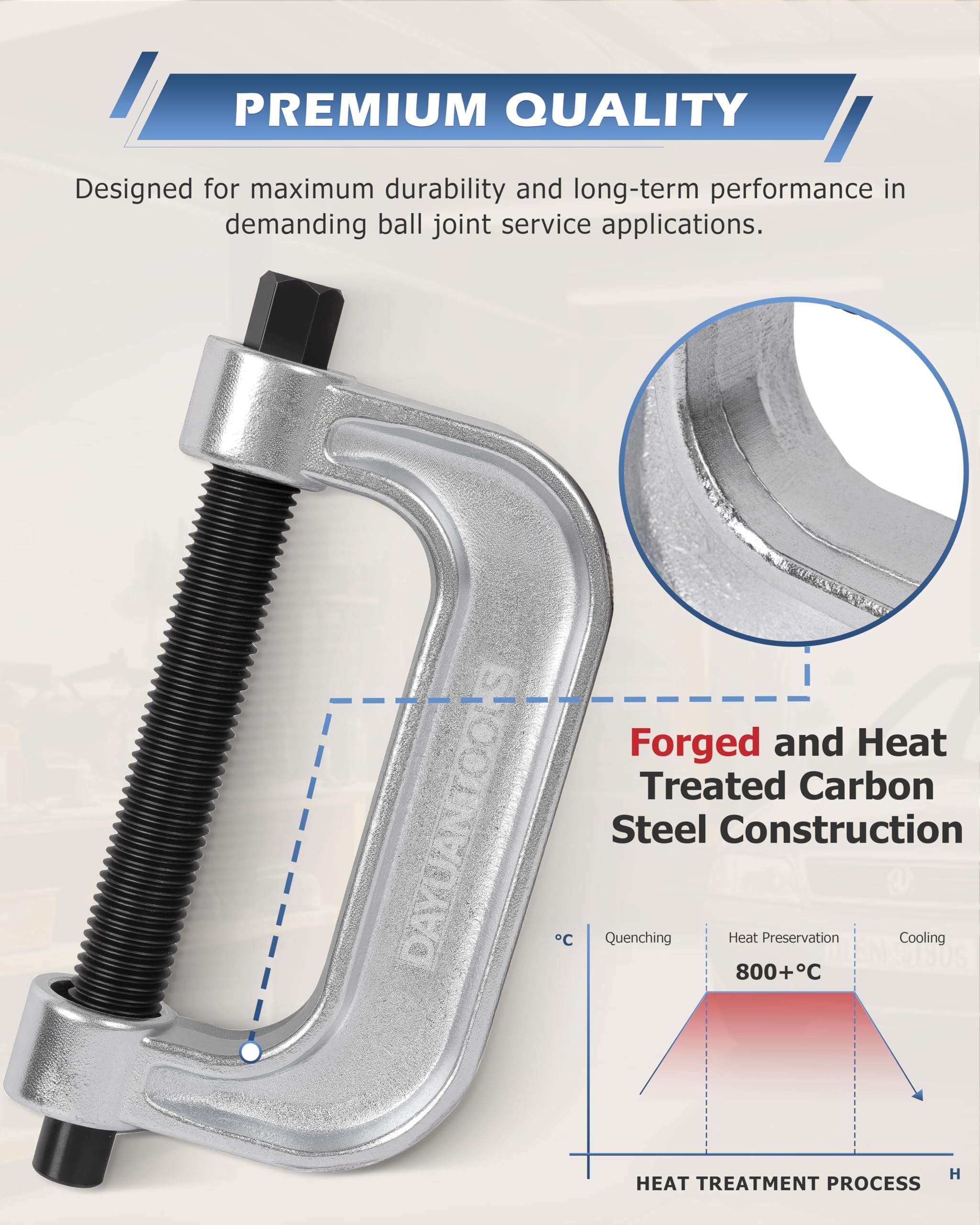 DAYUAN 4 in 1 Estrattore per Qiunti a Sfera e Giunti a Sfera Articolati, Ball Joint Service Tool Kit