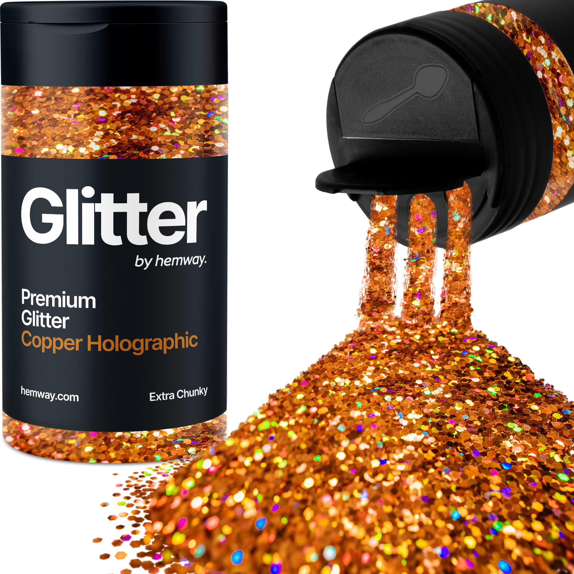 Champagne Gold Glitter Shaker, 130g Ultrafine Glitter, Crafts 1/128" Metallic Flake Champagne Gold Sequins, Resin & Epoxy Crafts, Decorating, Halloween, Christmas Nail, Face, Hemway — view 171
