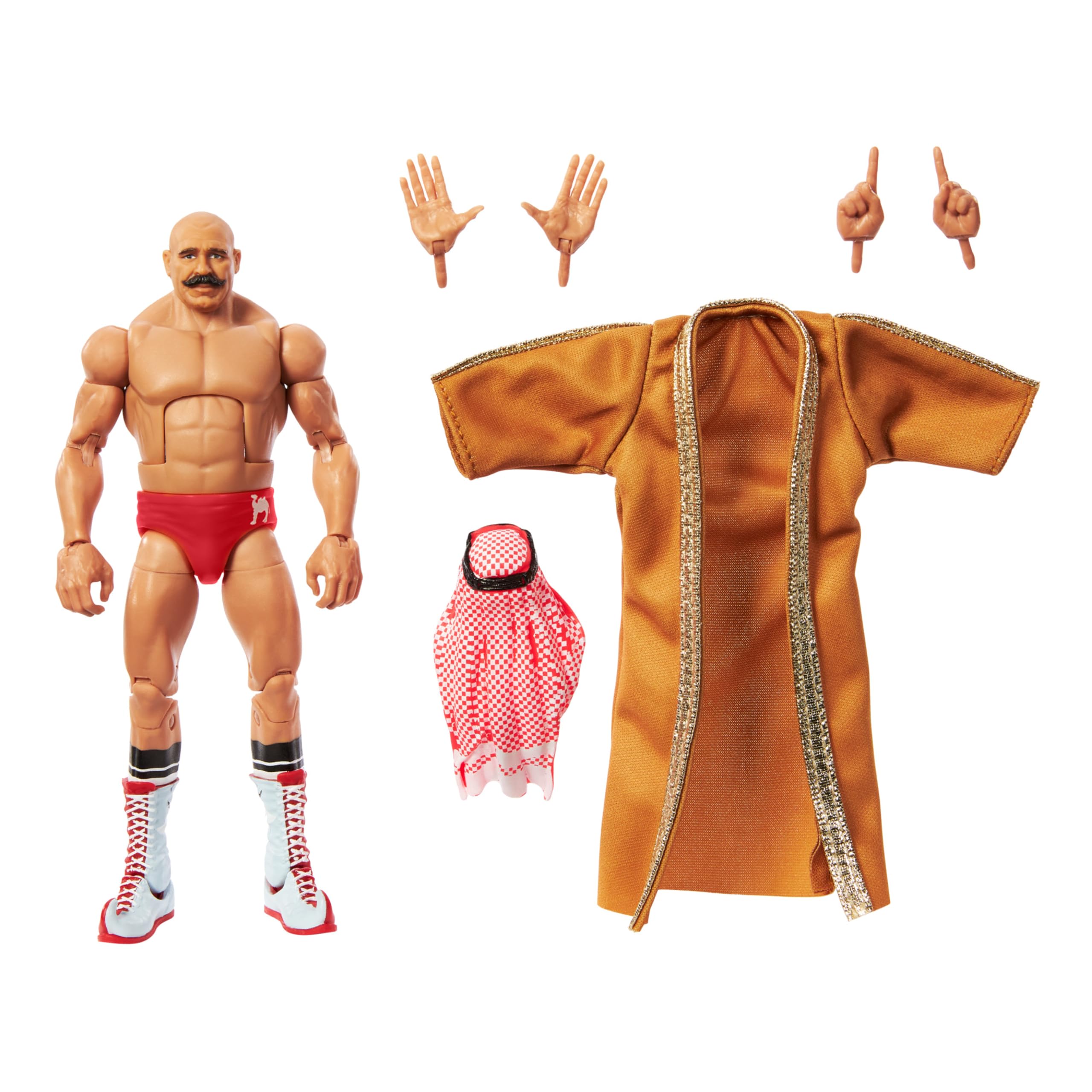 Mattel WWE Elite Action Figure Iron Sheik Legends with Accessory, HVF57