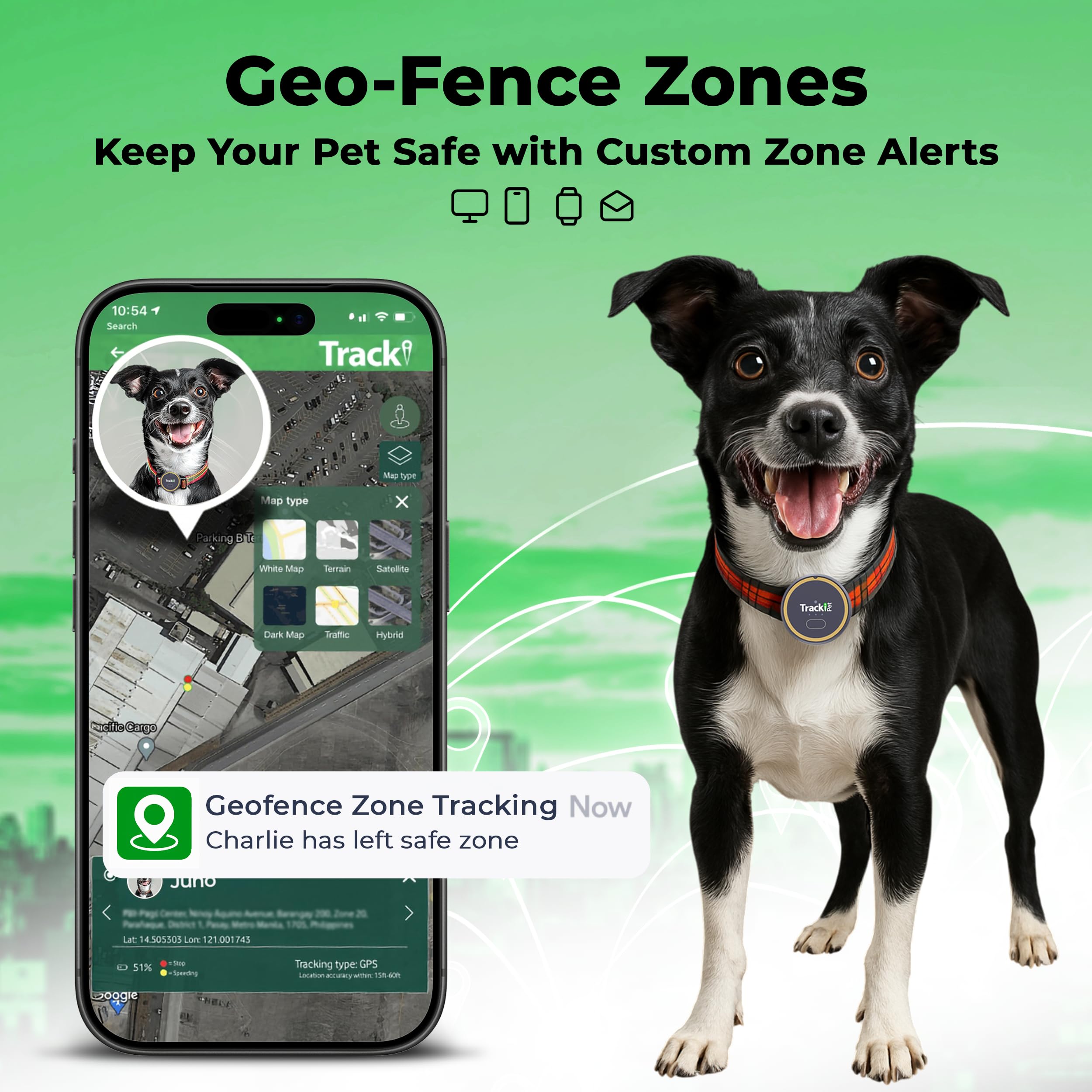 Amazon.co.jp: Tracki Dog GPSトラッカー – リアルタイムドッグ