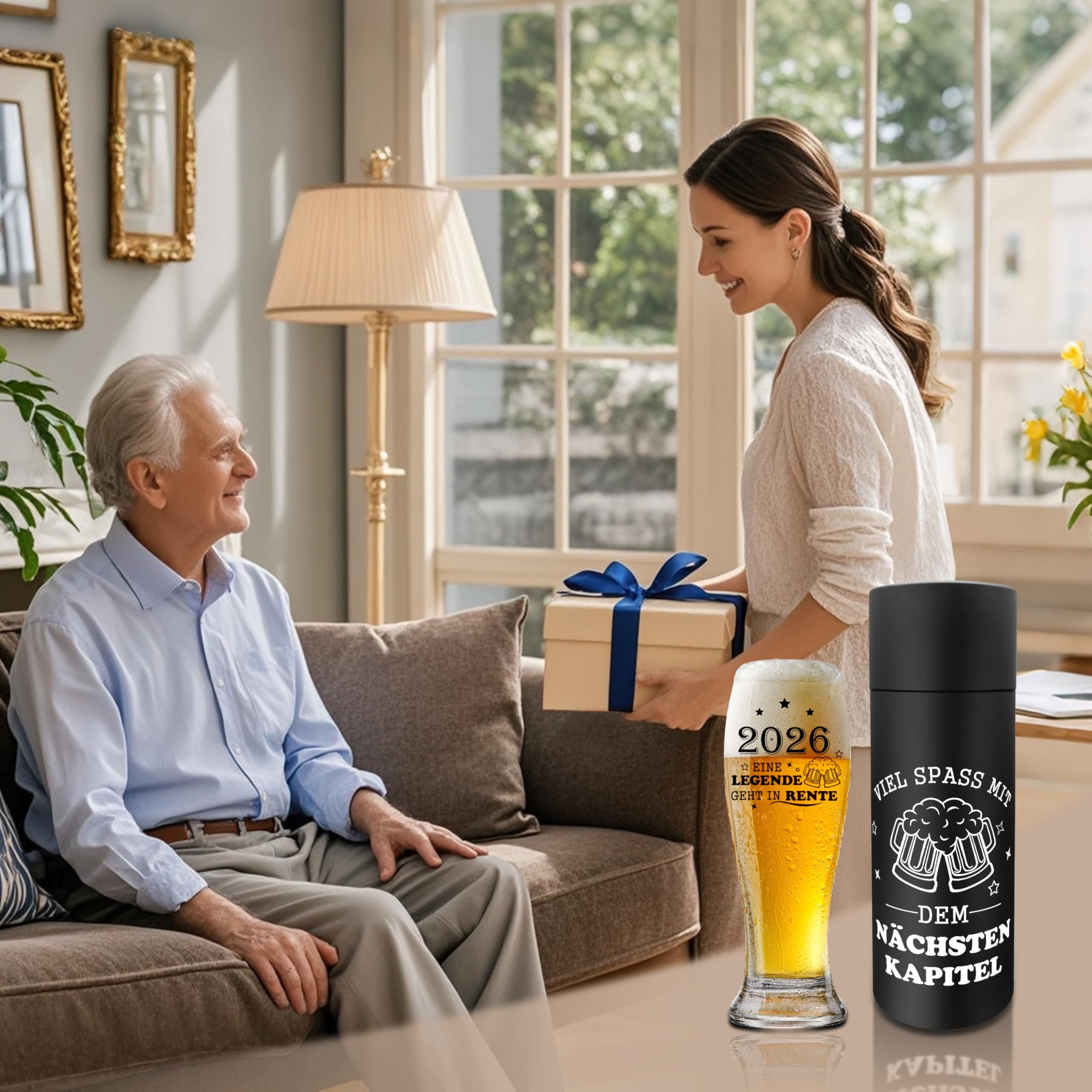 Bicchiere da birra, regalo per donne e uomini, 2024, regalo di pensionamento divertente, regalo per uomo e donna, regalo di addio ai colleghi, regalo di pensione, una leggenda lascia terreno