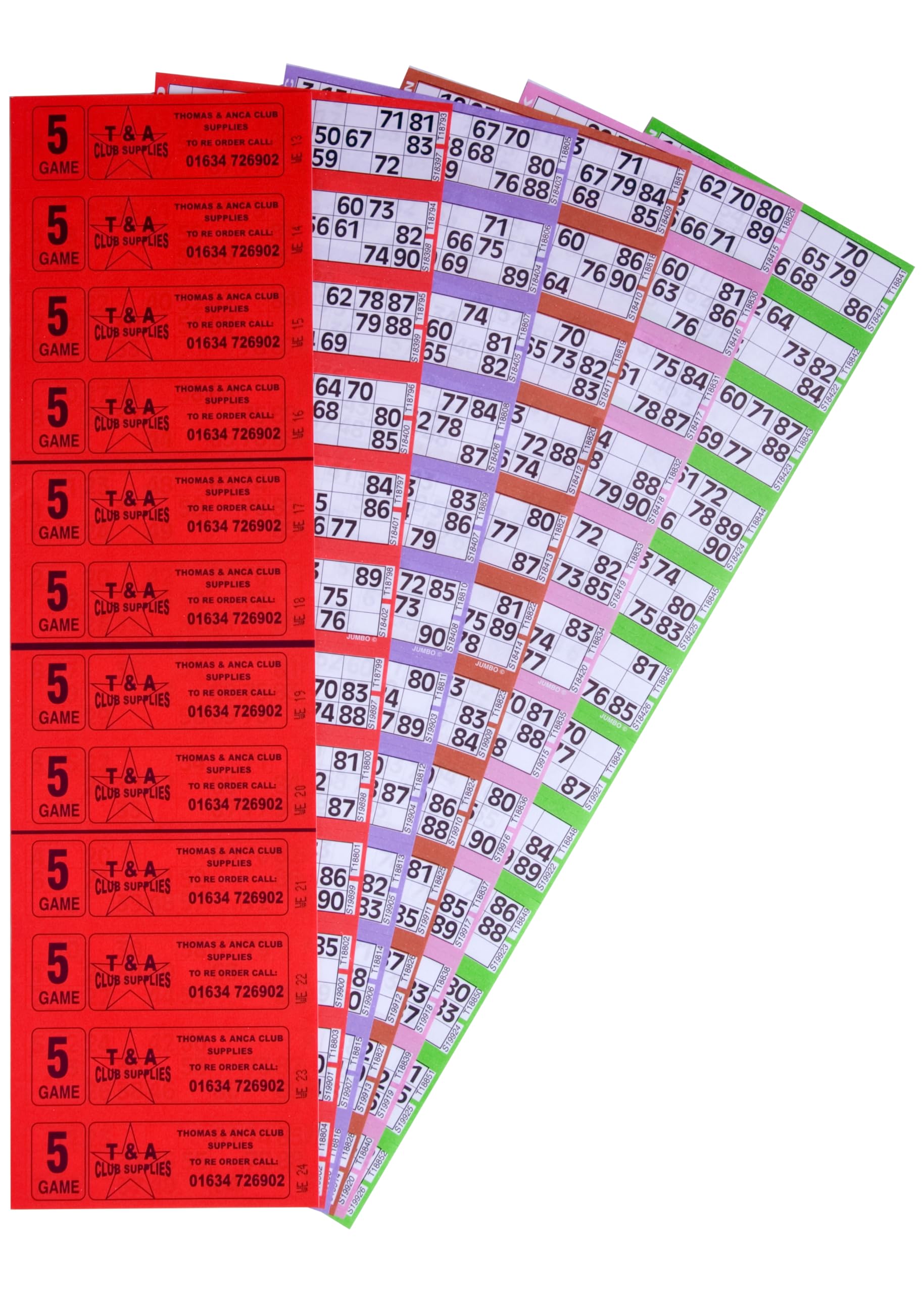 Thomas & Anca Club Supplies Ltd Bingo Tickets 3000 5 Page 12 To View Bingo Books