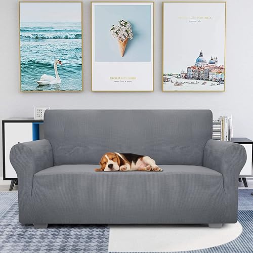 Miniatura 1 de ZNSAYOTX - Funda de sofá de dos plazas súper elástica para sala, para proteger los muebles de las mascotas, protector para sofá de dos plazas con