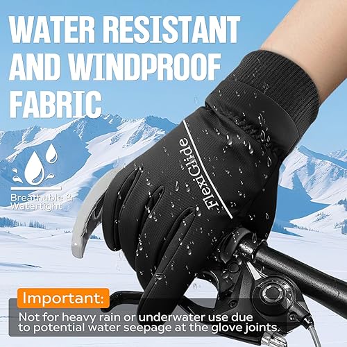 Miniatura 4 de Guantes de esquí impermeables de invierno para hombres y mujeres, nieve cálida para ciclismo, clima frío, conducción en bicicleta, correr