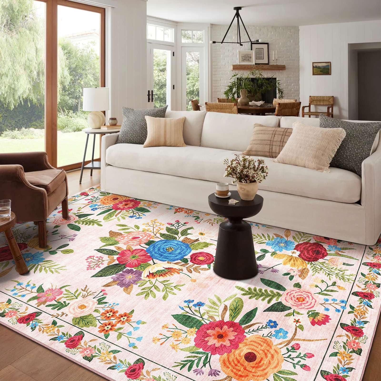 BYBSRLL Teppich Boho Wohnzimmer