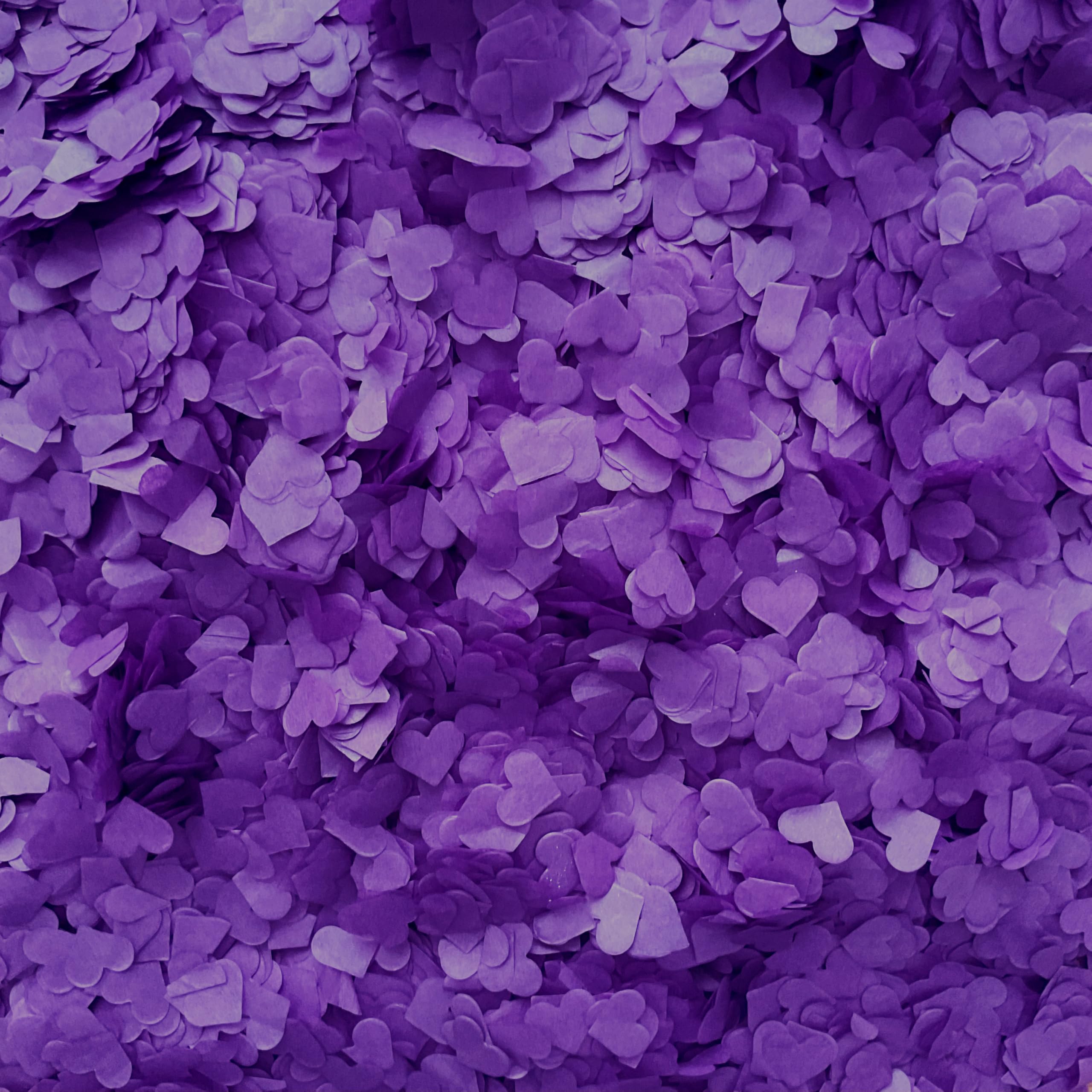 Biodegradable Heart Wedding Confetti | Eco-Friendly Tissue Paper Hearts | Many Colours (Purple, XL (350g) 100 Handfuls) โ image 1