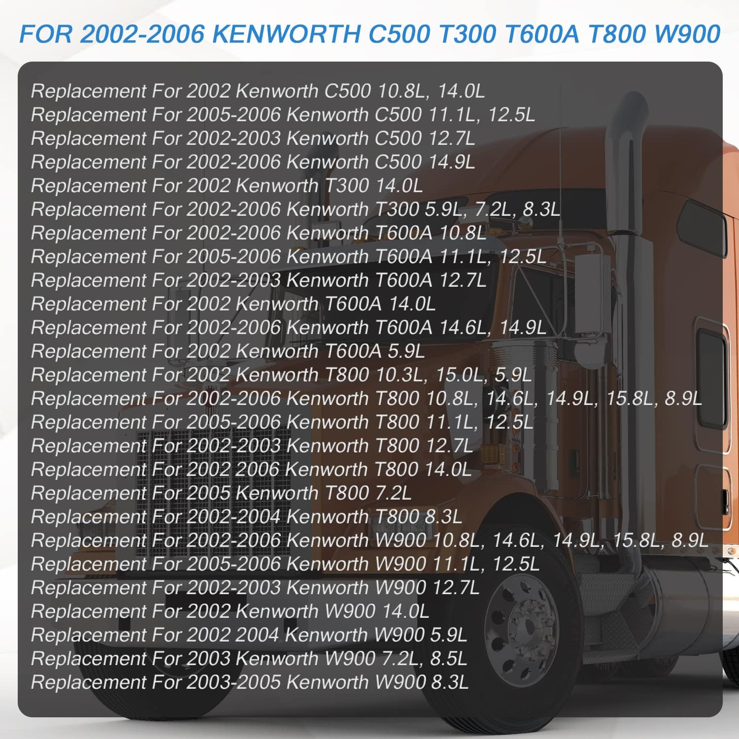 599-5511 A/C Climate Control Module Panel - Replacement for Kenworth W900 T800 T600A C500 T300 2002-2006