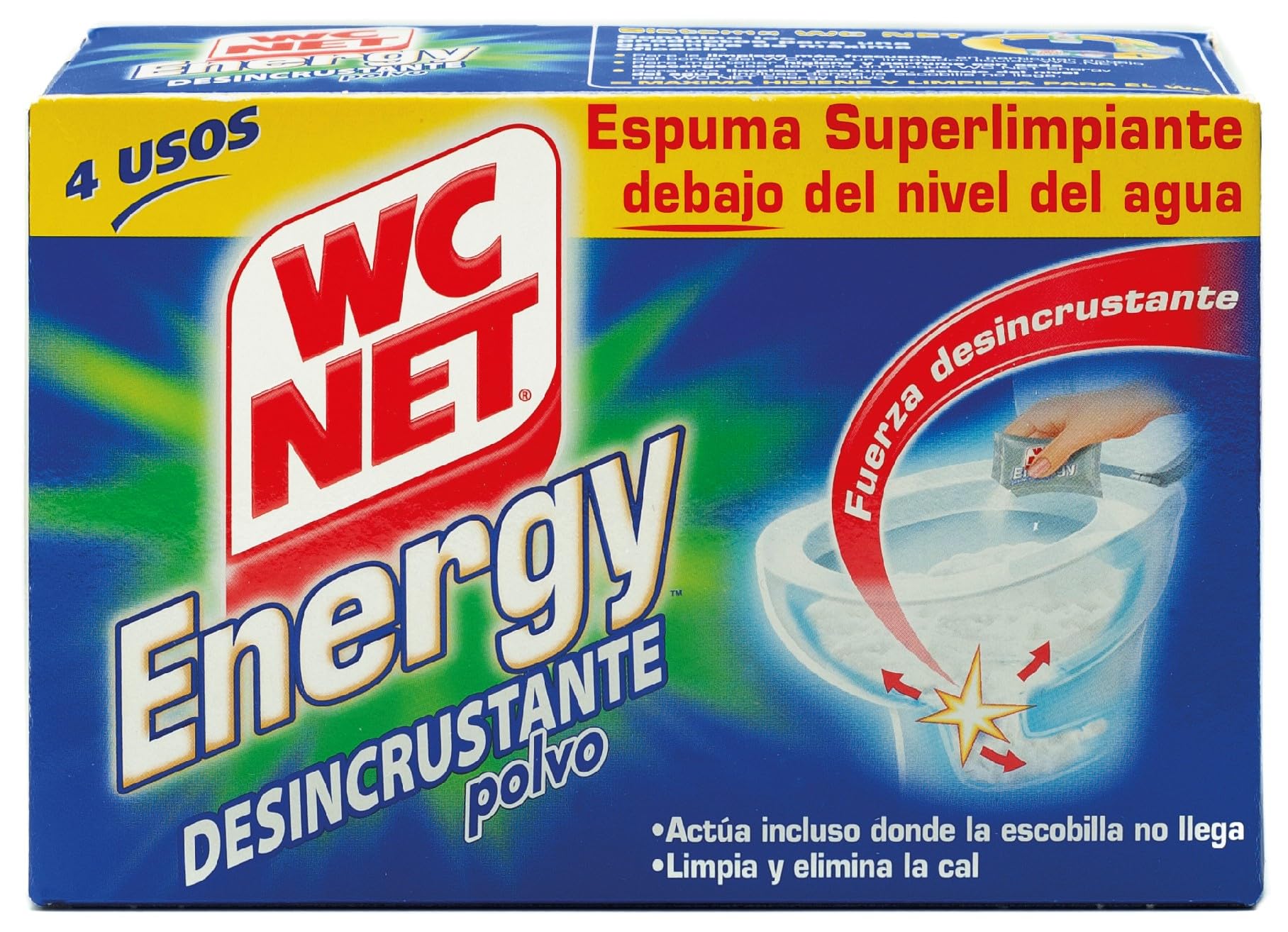 Wc Net Energy Polvo - Desincr. Clp 4 x 60 g