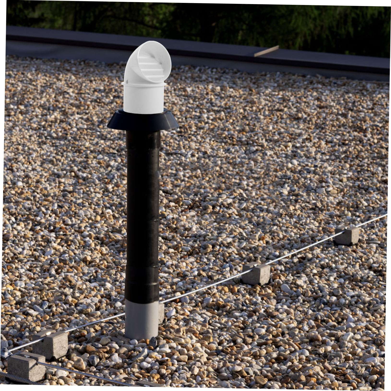 UKCOCO Tappo di Sfiato a Parete in Pvc Antivento 75mm per Cappa di Ventilazione Cucina Copertura per Ventilazione Esterna Resistente alle Intemperie Facile da Installare