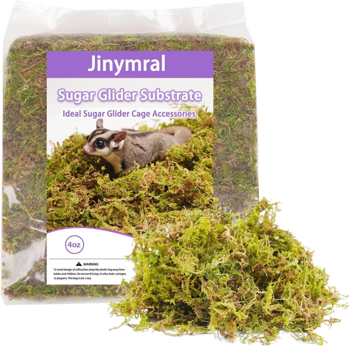 Sugar Glider Cage Accessories, Ideal Sugar Glider Supplies for Tank Habitat, 4oz Bedding