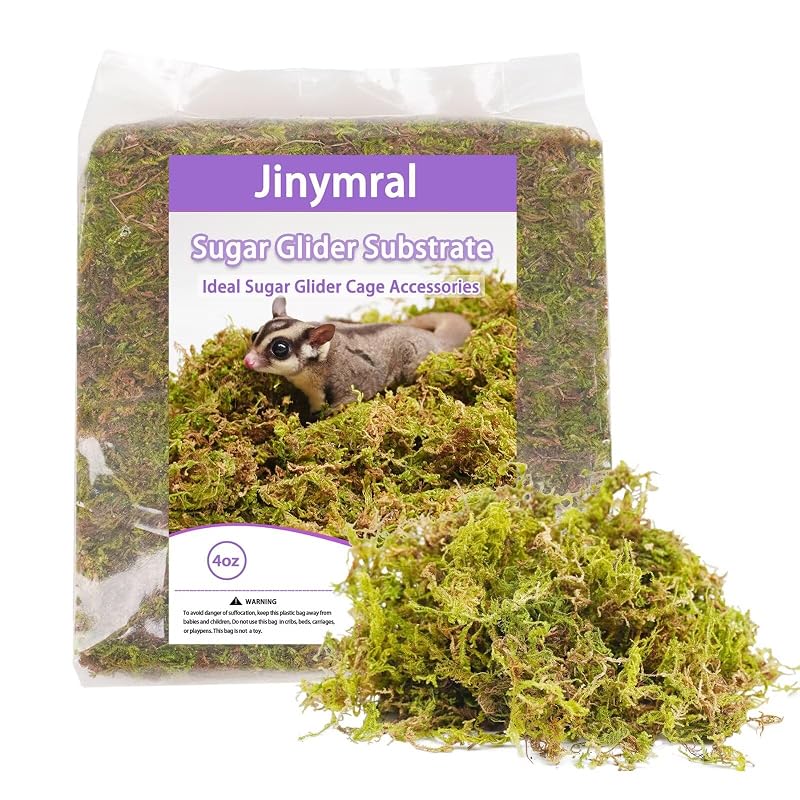 Substrato Natural para Terrário de Petauro-do-açúcar Jinymral JM015-4oz, 115 g