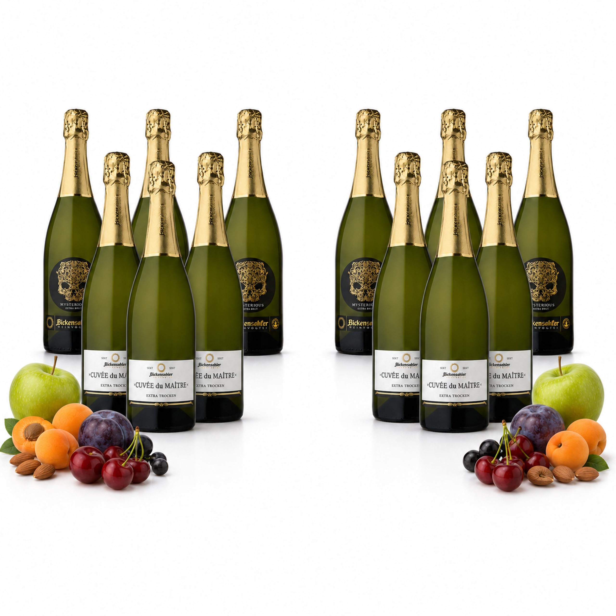 Bickensohler Sekt Probierpaket (6 Flaschen) – je drei Flaschen Cuvée du Maitre und Mysterious Pinot Noir Blanc de Noir – Winzersekt vom Kaiserstuhl