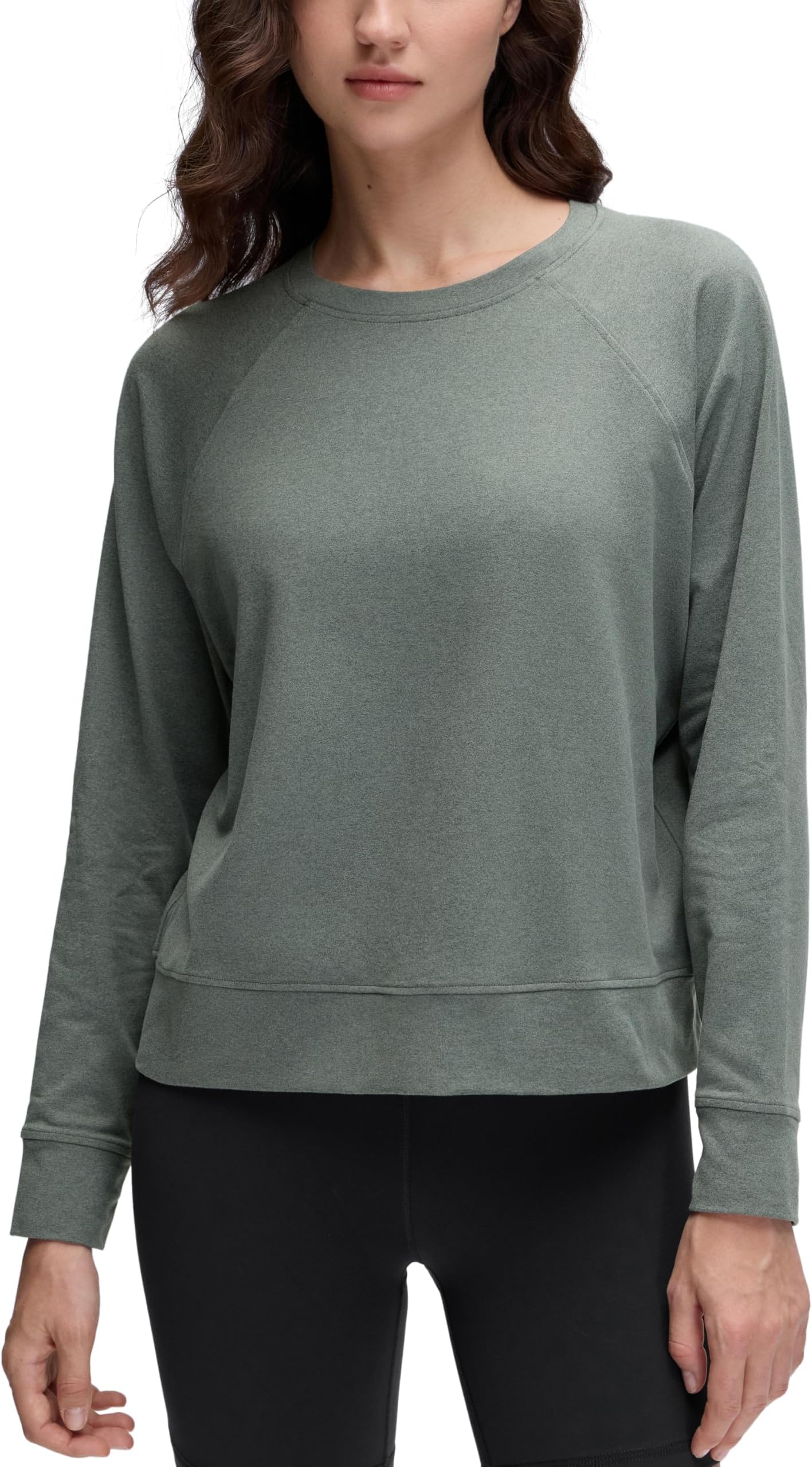 Cloud Jersey Pullover Sweatshirt for Women Long Sleeve Soft Casual Crewneck Tops Basic Workout Fall Shirts