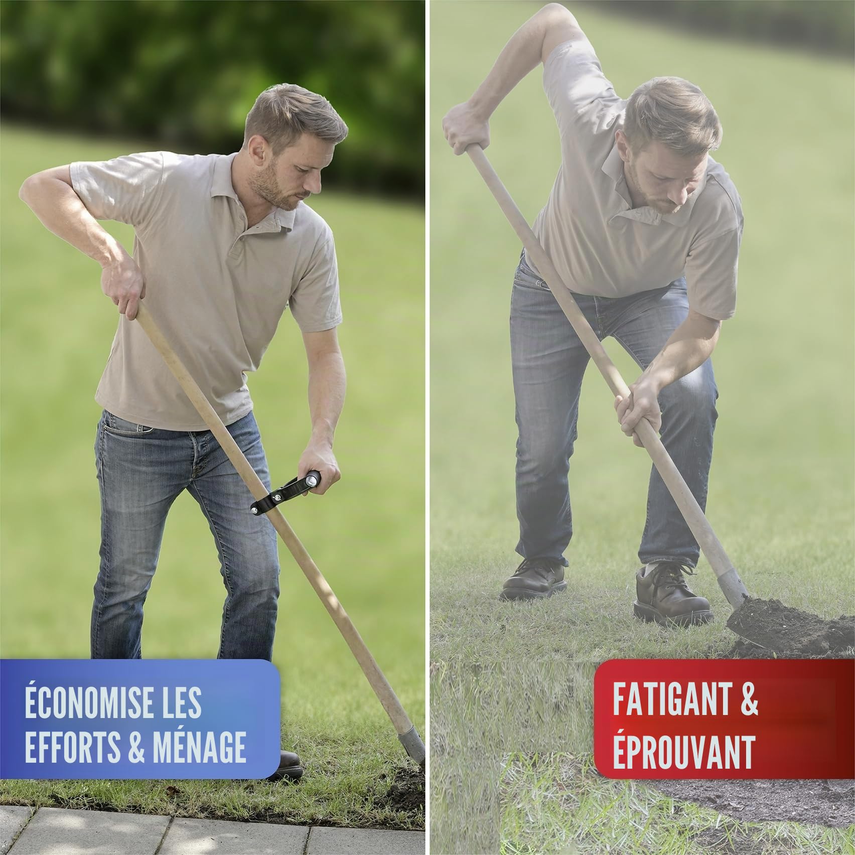 Maximex Poignée universelle pivotante à 180° pour faciliter le travail et protéger les articulations et le dos