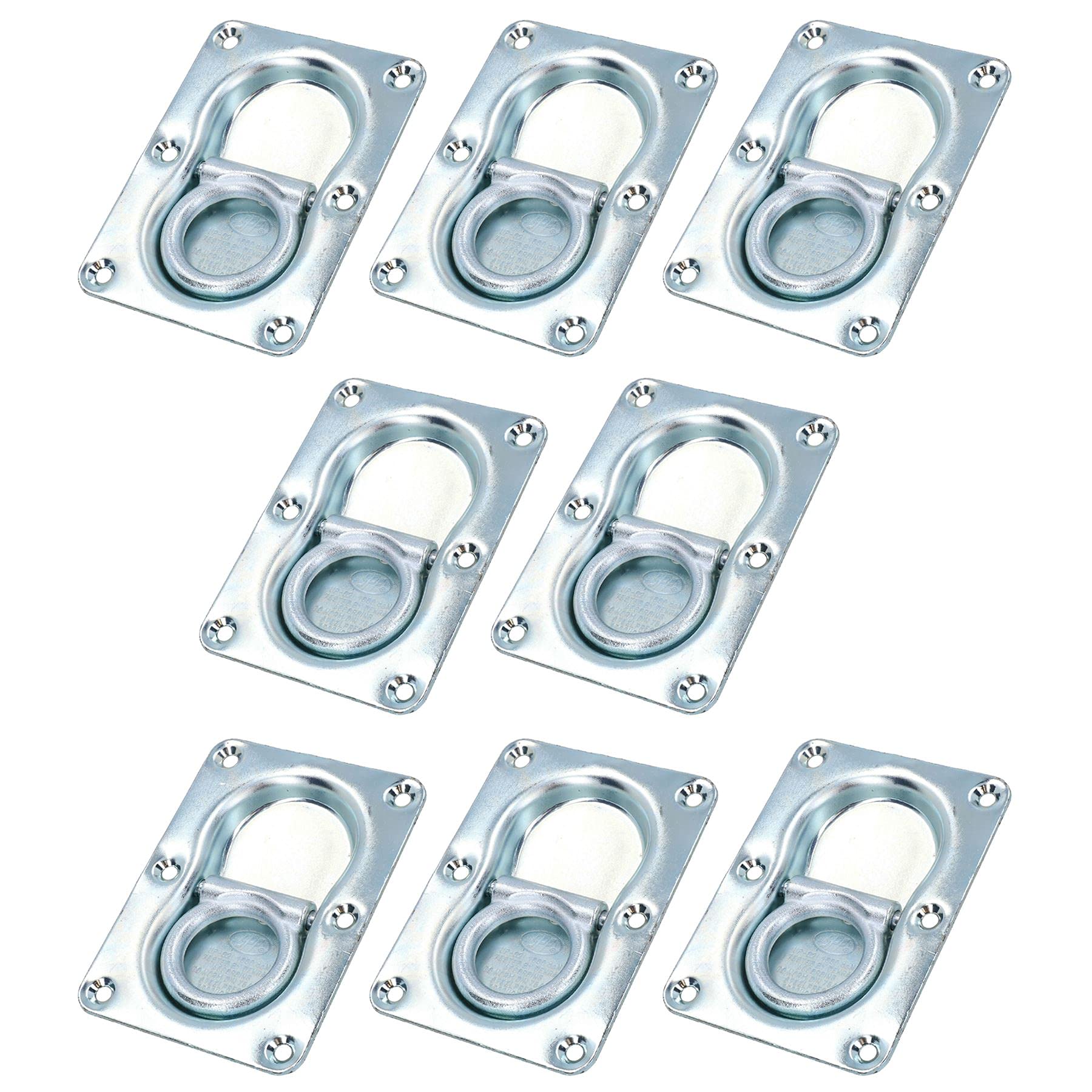 AB Tools Anillos de anclaje grandes empotrados para remolques de anclaje, 8 unidades