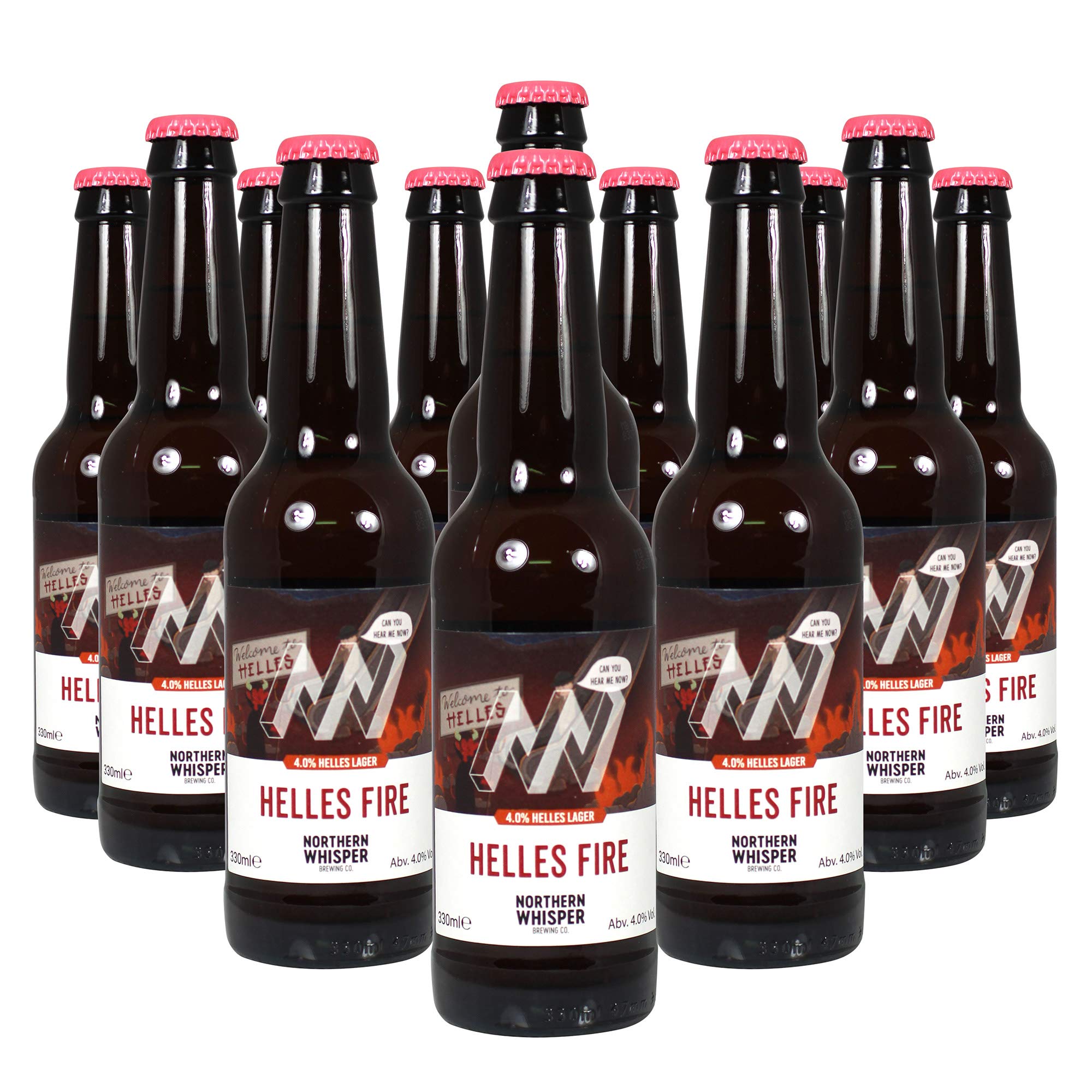 Northern Whisper Brewing Company Independent Brewery Helles Craft Lager 330ml Bottles x 12 Pack