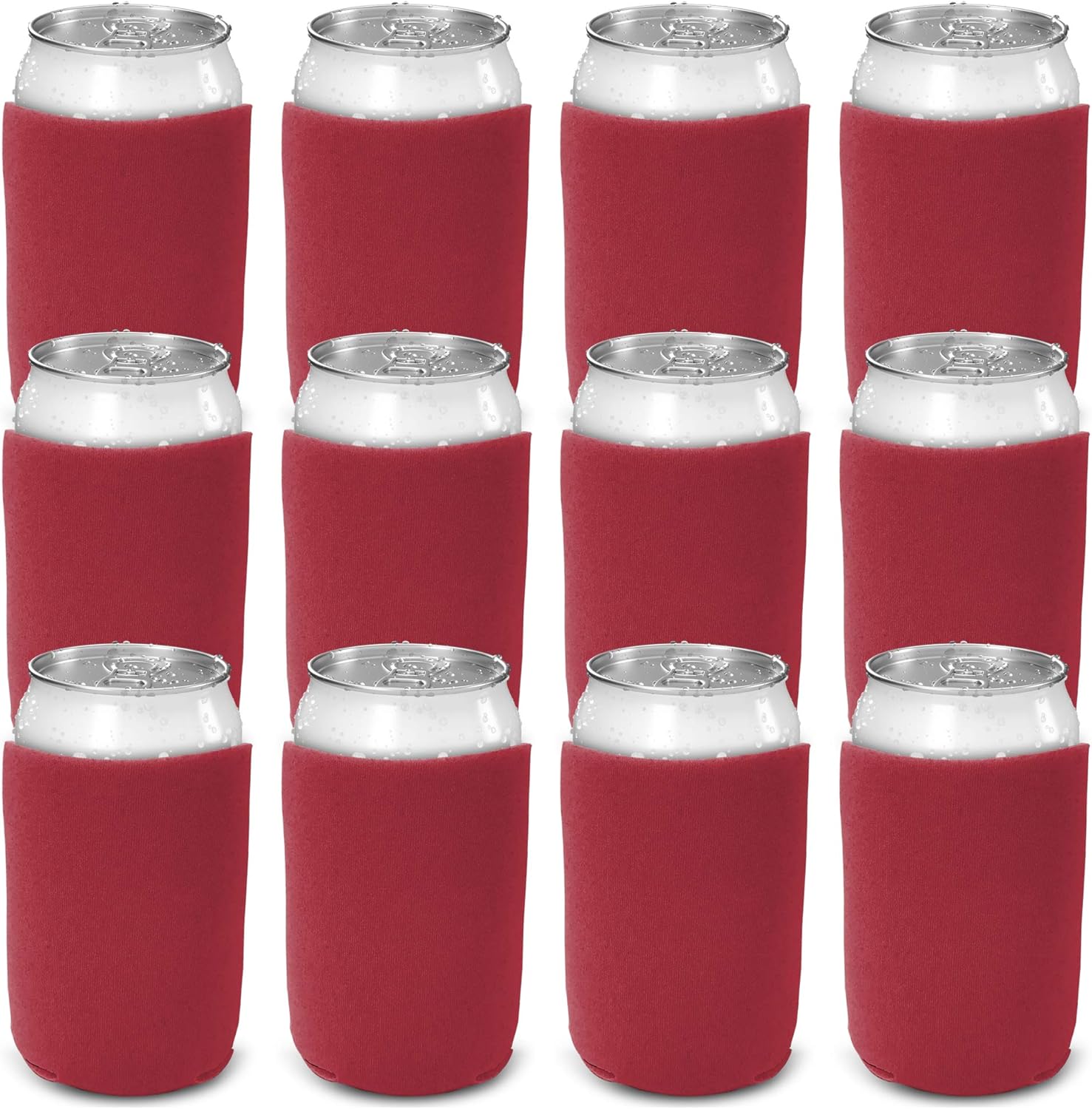 CSBD Beer Can Coolers Sleeves, Soft Insulated Reusable Drink Caddies for Water