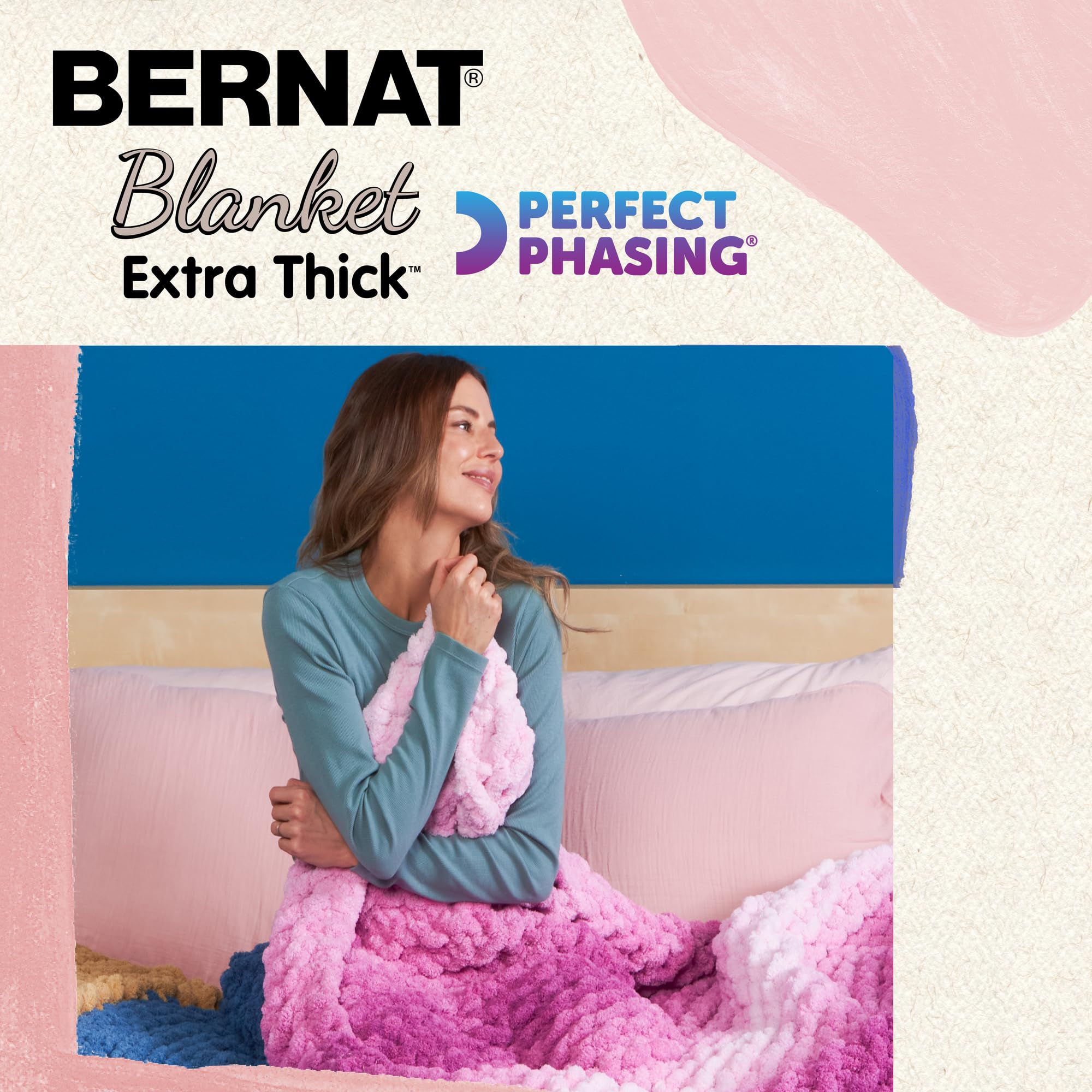 Bernat Blanket Extra Thick Perfect Phasing, Betonfarbe, 1 Packung à 600 g Garn