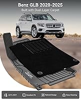 Vista 181 de 3W Alfombrillas de suelo aptas para Benz E-Class 2017-2023 TPE para todo tipo de clima, ajuste personalizado para E300, E320, E400, E350, E63, E550
