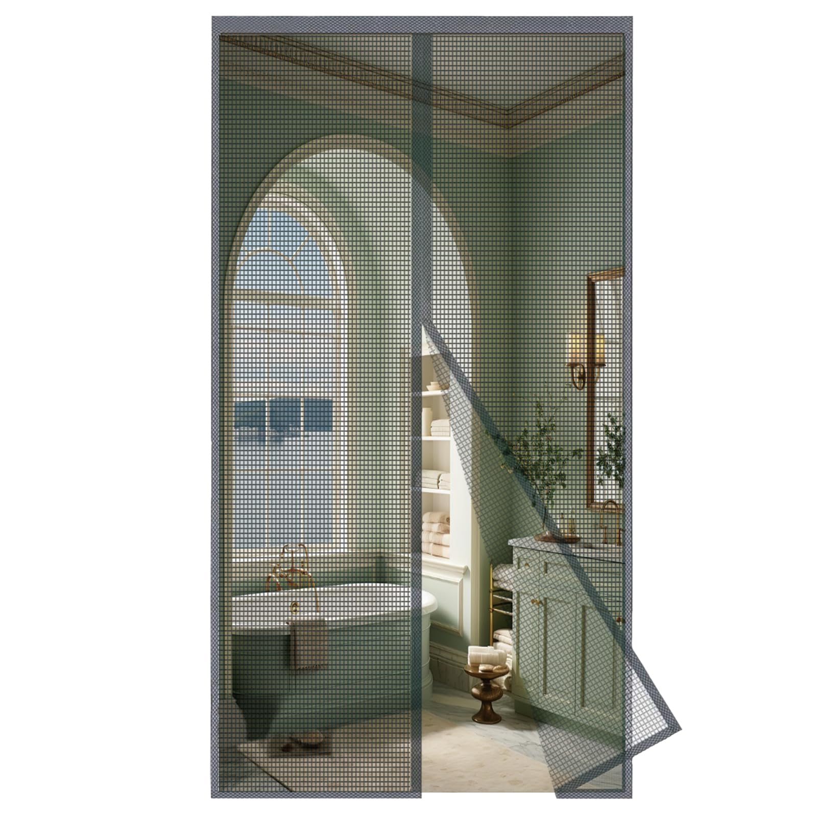 MAGICDOOR Magnetic Screen Door of Fibreglass