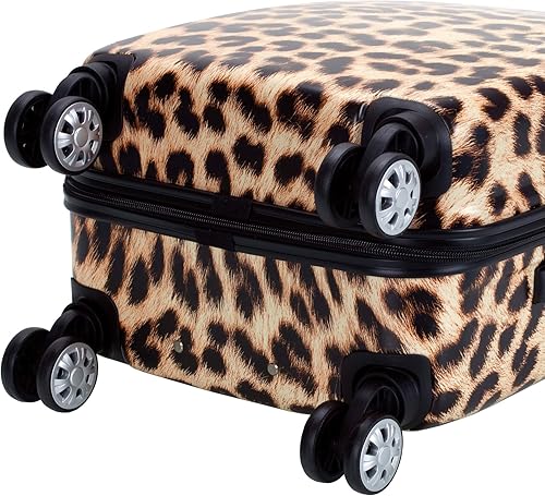 Miniatura 9 de Rockland - Equipaje Safari con carcasa rígida y ruedas, Leopard), F196-LEOPARD