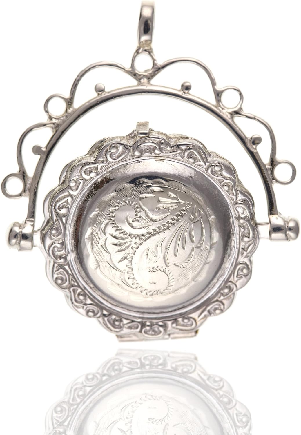 Engraved Spinner Locket 