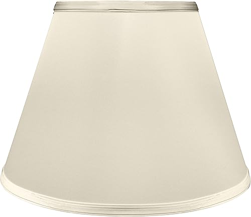 Miniatura 2 de Aspen Creative 32690A, pantalla de lámpara Empire de tapa dura, 7 pulgadas superior x 13 pulgadas inferior x 9-12 pulgadas inclinada, tela champán