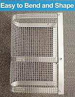 Vista 6 de 2 paquetes de malla metálica de 5 mallas de 10' x 14', malla de acero inoxidable 304 antióxido, malla metálica resistente con diámetro de alambre