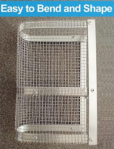 Miniatura 6 de Paquete de 4 pantallas de malla de alambre de 10 x 14 pulgadas, pantalla de malla de acero inoxidable 304 antióxido, diámetro de alambre resistente