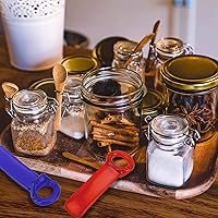 Vista 4 de 2 llaves de tarros, abridor de tarros, abridor de latas, abridor de tapa de frascos, herramienta de abridor de tarros, herramienta de tarro abierto