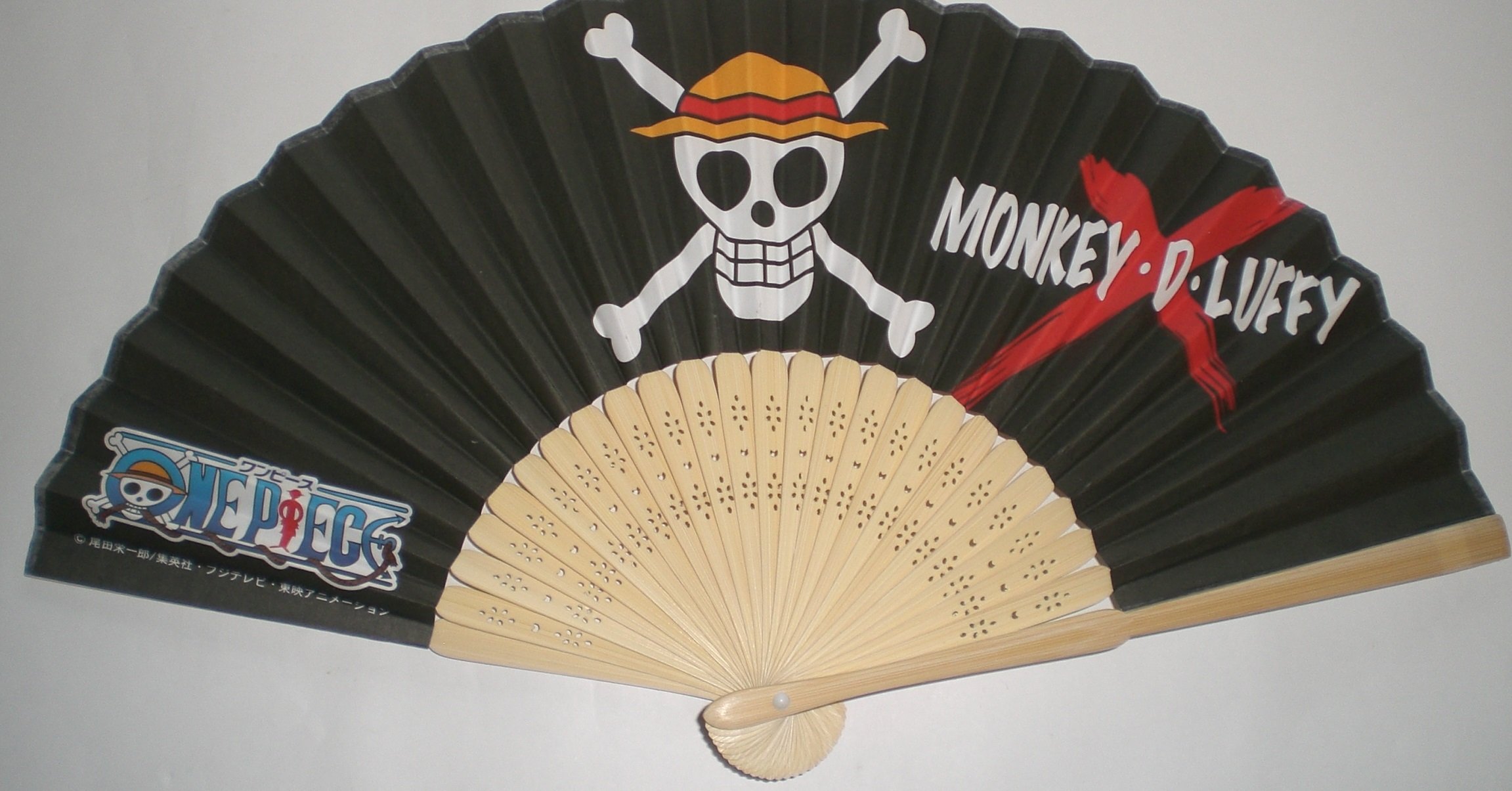 Amazon.co.jp: ワンピース 扇子 海賊旗 【ルフィ単品】 2nd ONEPIECE
