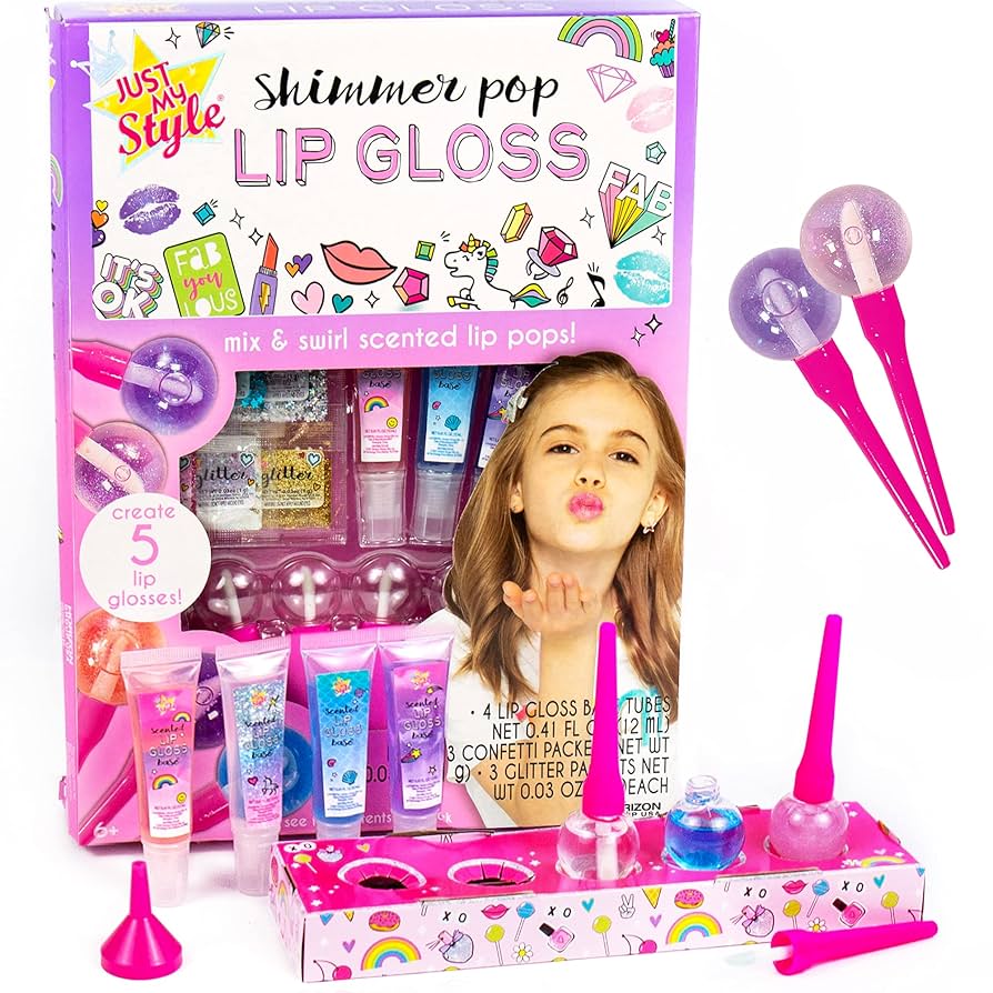 Amazon.com: Just My Style Shimmer Pop Lip Gloss, Create 5