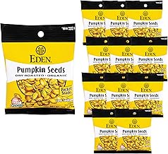 Eden Organic Pumpkin Seeds, Pocket Snacks, Dry Roasted, Lightly Salted, Hulled, Pepitas, 1 oz (24-Pack Case)