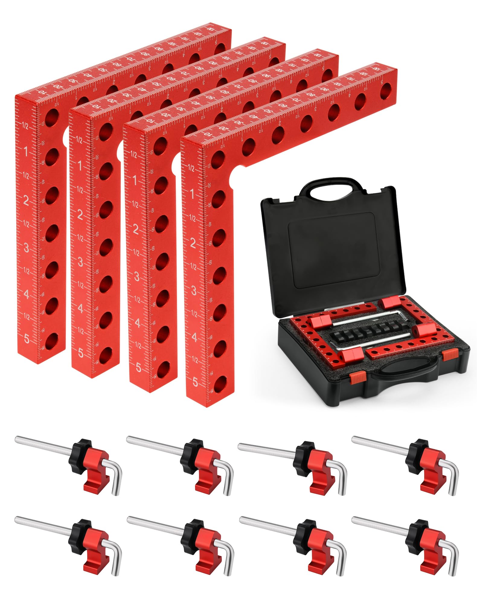 4Pack Corner Clamps for Woodworking for Right Angle Positioning | 90 Degree 5.5"x5.5" Cla…