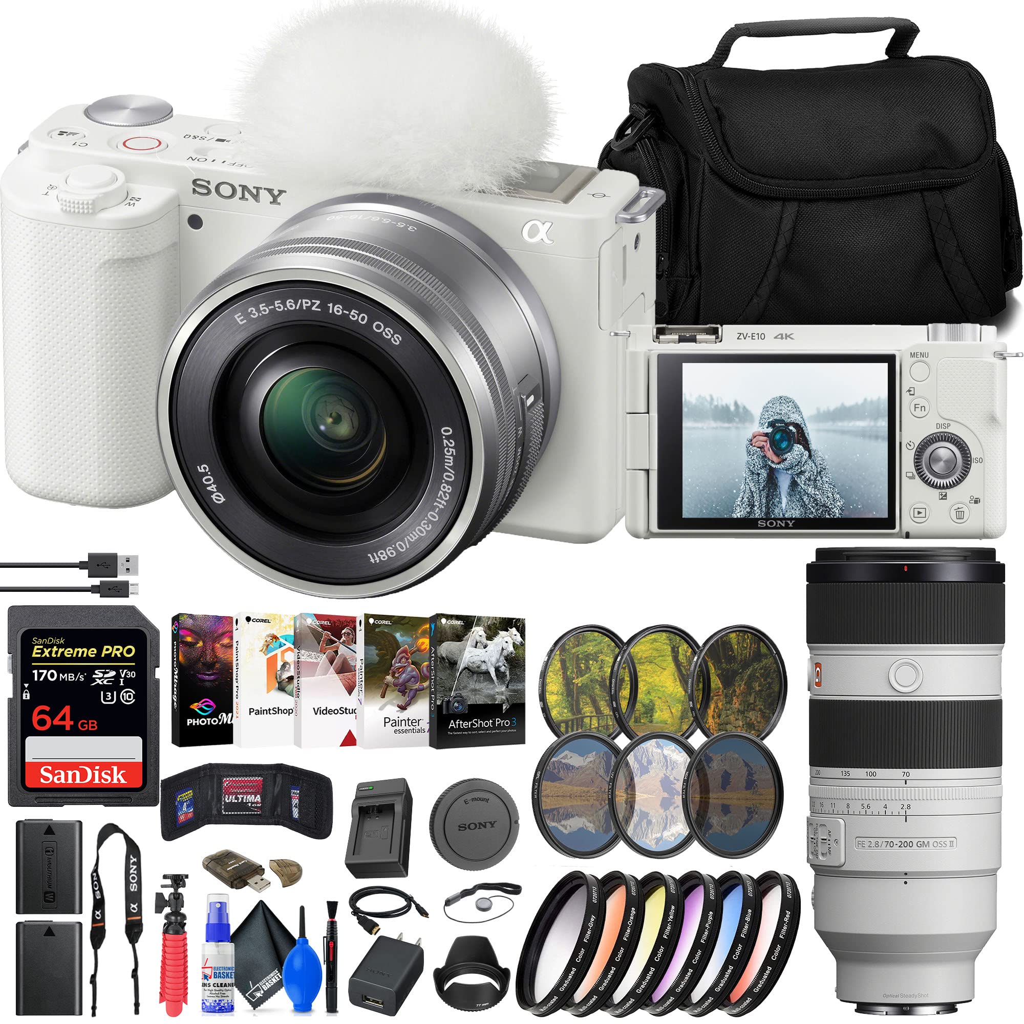 Amazon.com : Sony ZV-E10 Mirrorless Camera with 16-50mm & 70