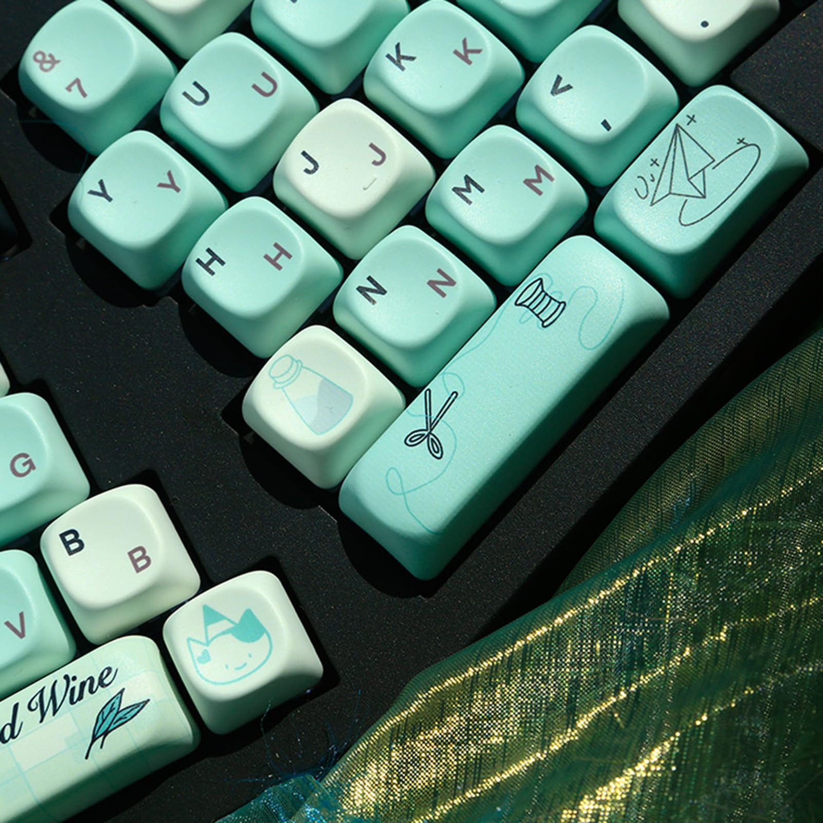 131Keys Keycaps Rinfrescante Fantasy Color Keycap Set per Tastiere Meccaniche Interruttori Keycaps