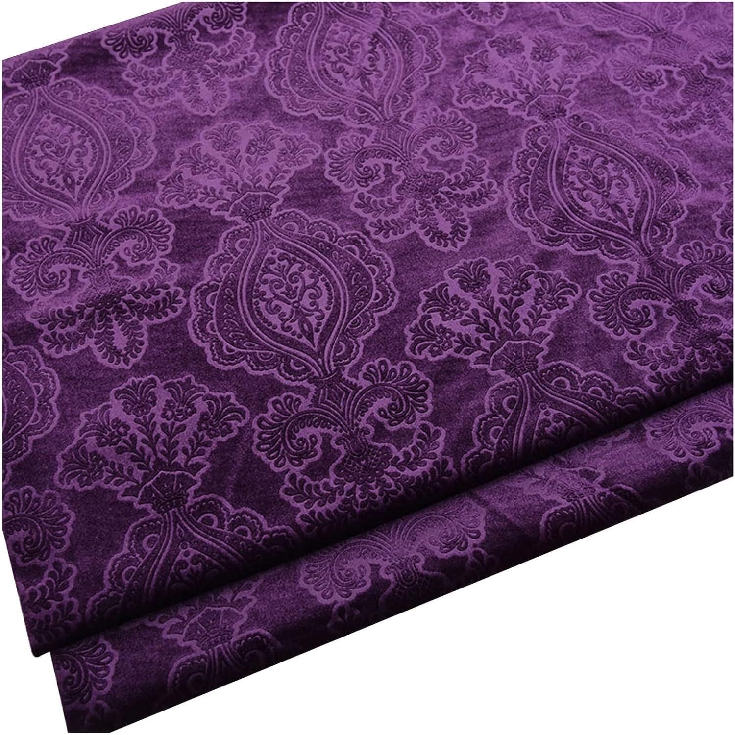 Lnn Velvet Fabric 150×100cm Floral Decorative for Furniture Upholstery, DIY Crafts, Curtain for Dressmaking, Art & Craft, Sewing