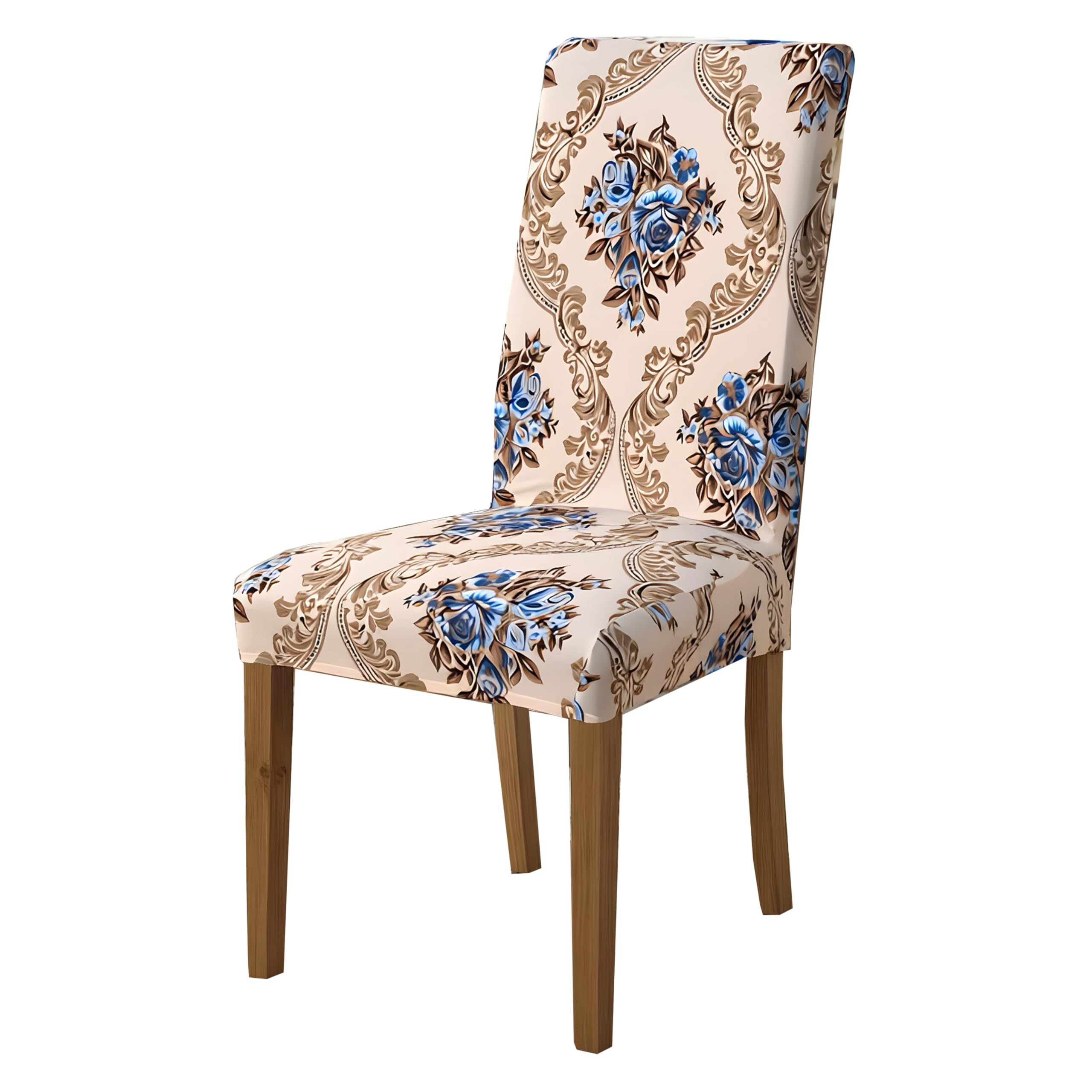 Lalluxy Chair Covers for Dining Chairs Set of 6, Stretchy Soft Parson Chair Covers Removable Washable Kitchen Dining Room Chair Slipcovers with