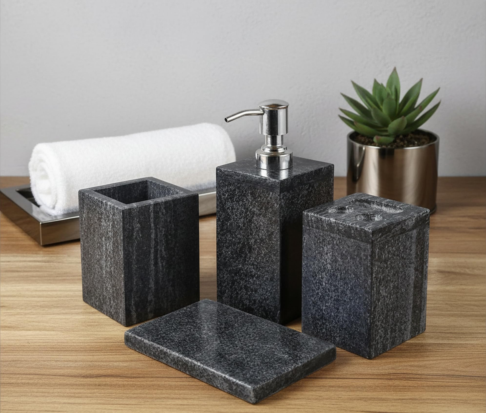 Luxury Black Marble Bathroom Accessories -1