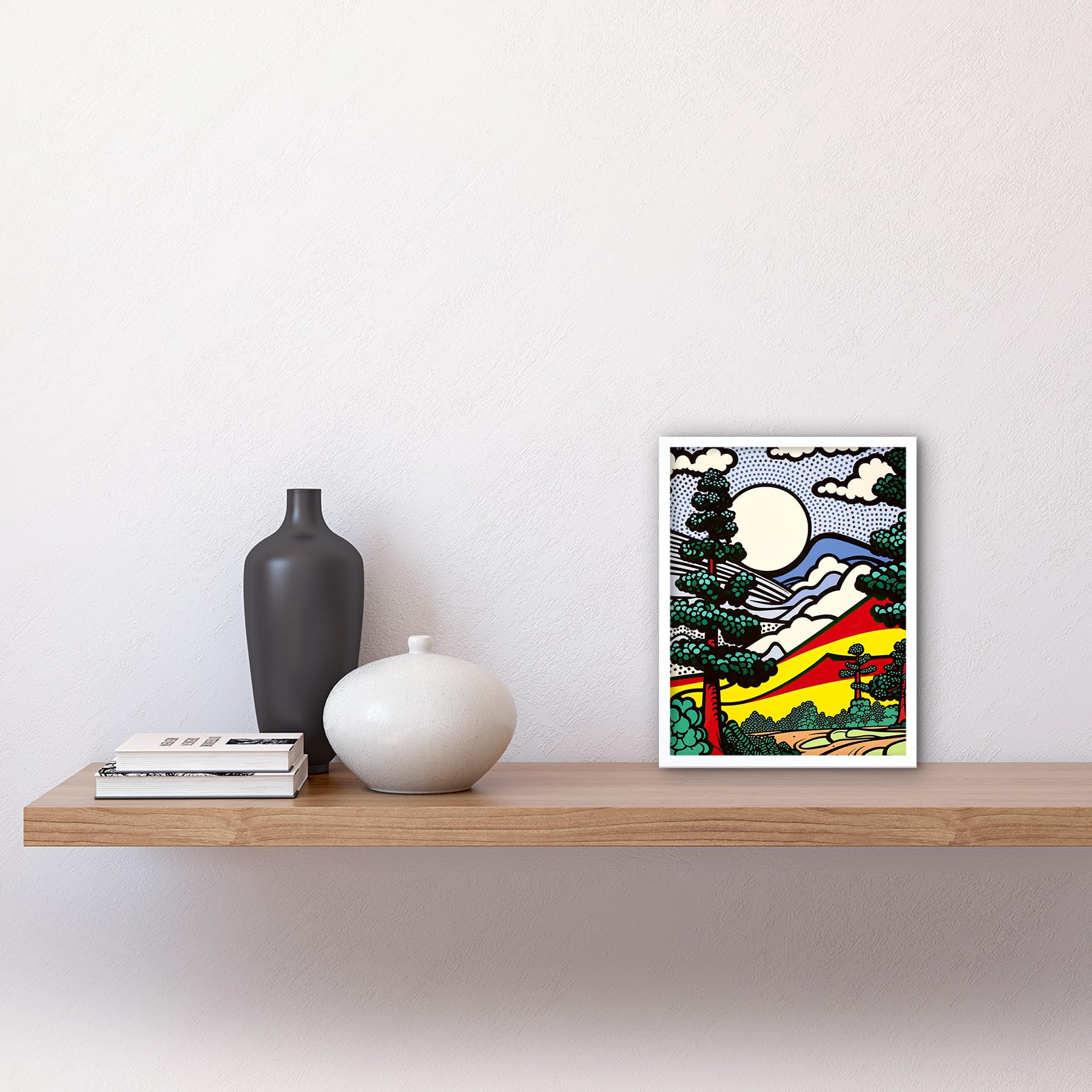 Amazon.com: Artery8 Modern Pop Art Forest Mountain Landscape