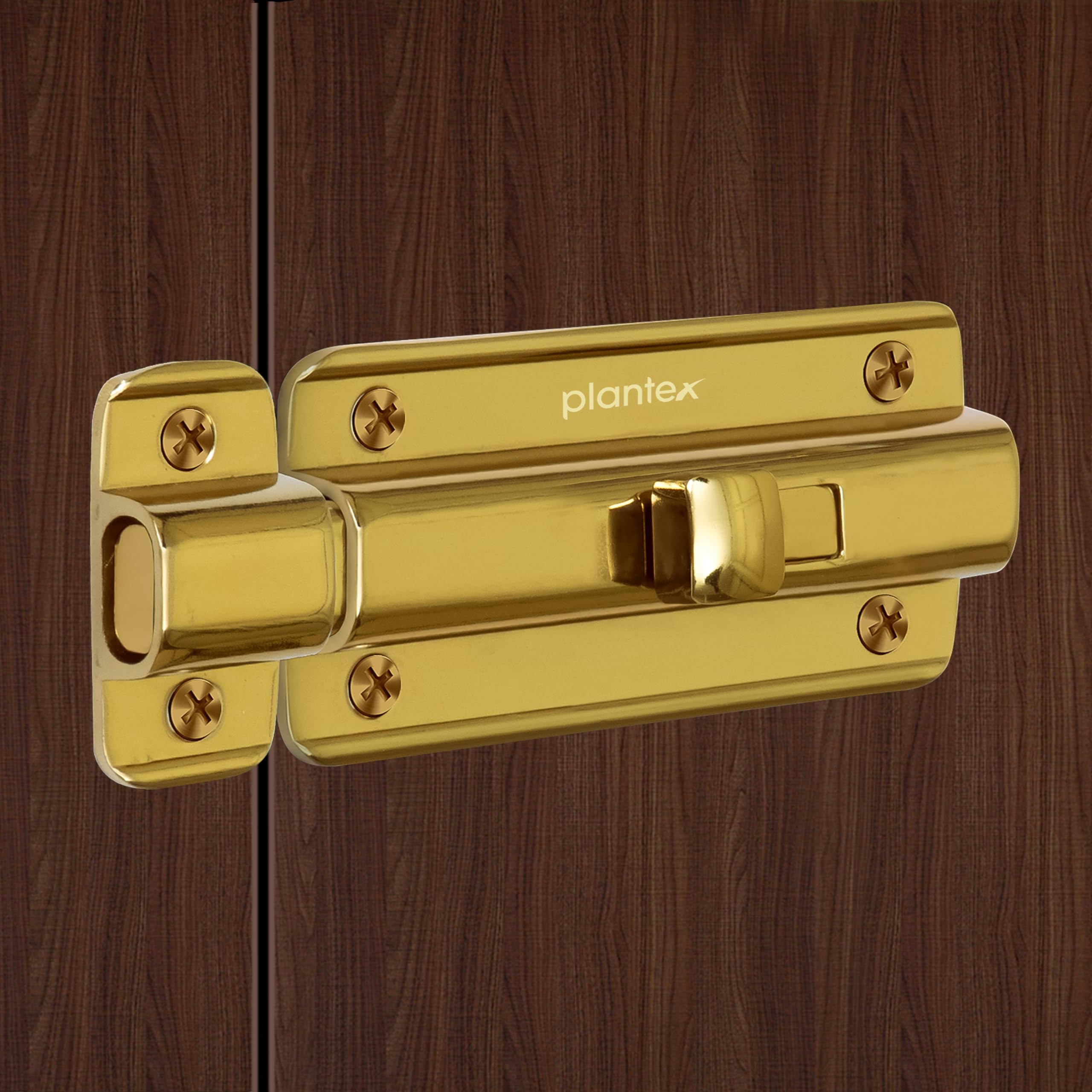 Premium Heavy Duty Door Stopper/Door Lock Latch for Home and Office Doors - Pack of 1 (PVD Gold)