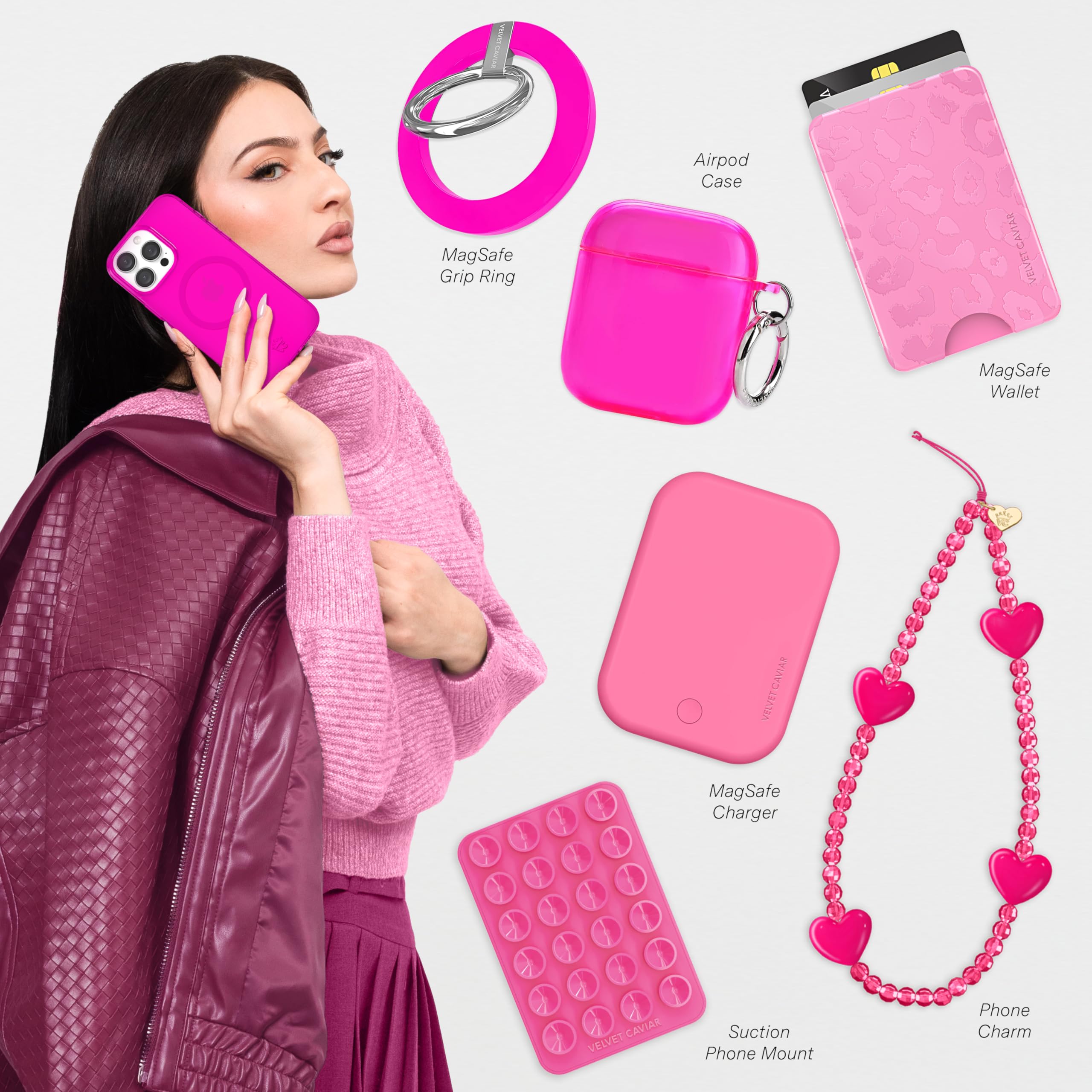 Amazon.com: VELVET CAVIAR for iPhone 15 Pro Max Case Neon Hot Pink