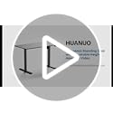 HUANUO 55" x 24" Electric Standing Desk Adjustable Height, 4 Memory Height Settings, Headphone Hook, Cable Manager, Sit Stand Up Desk for Home Office & Computer Workstation, Black